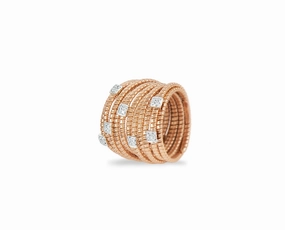 Rose gold tubo ring