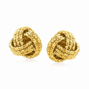 Ross-Simons 14K Love Knot Earrings