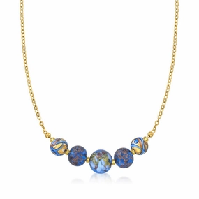 Ross-Simons Italian Multicolored Murano Glass Bead Necklace