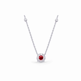 S Kashi & Sons Color Stone Necklace N1208-RWG