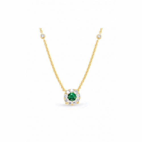S Kashi & Sons Color Stone Necklace N1209-EYG