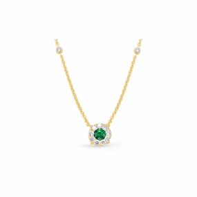 S Kashi & Sons Color Stone Necklace N1209-EYG