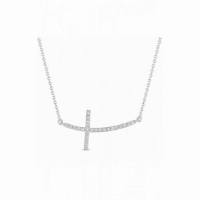 S Kashi & Sons Crosses Necklace N1193WG
