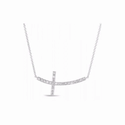 S Kashi & Sons Crosses Necklace N1194WG