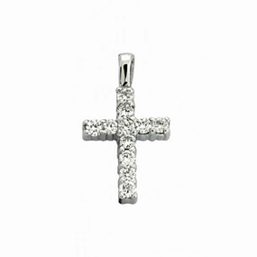 S Kashi & Sons Crosses Necklace P2734WG