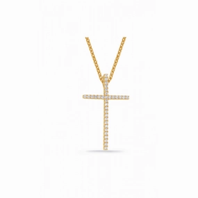 S Kashi & Sons Crosses Necklace P3144YG