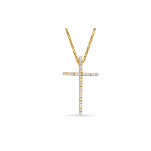 S Kashi & Sons Crosses Necklace P3144YG