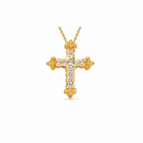 S Kashi & Sons Crosses Pendant P2314YG