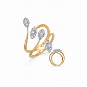 S Kashi & Sons Crossover Fashion Ring D4761YW