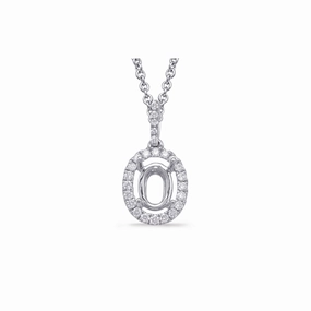 S Kashi & Sons Halo Necklace P3231-9X7MWG