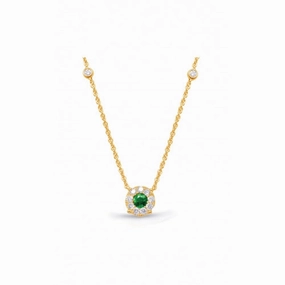 S. Kashi and Sons Color Stone Necklace N1208-EYG