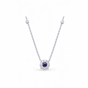 S Kashi and Sons Color Stone Necklace N1208-SWG