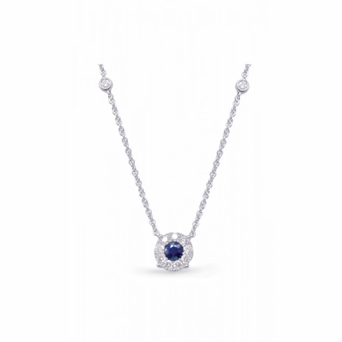 S Kashi and Sons Color Stone Necklace N1208-SWG