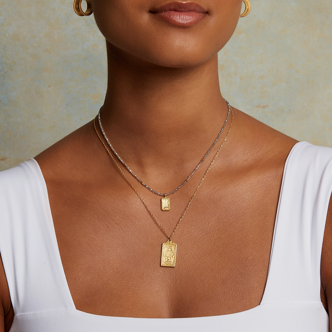 Satya Awaken Imagination Sunrise Labradorite Necklace