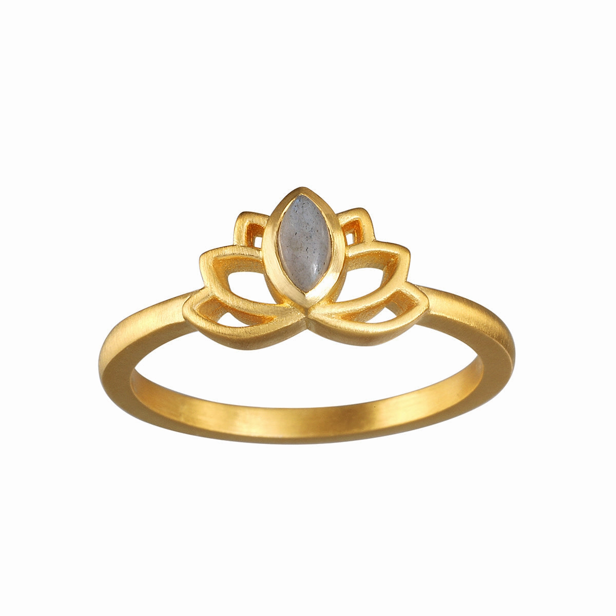 Satya Cultivate Truth Lotus Labradorite Ring