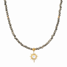 Satya Dreams of Prosperity Pyrite Necklace