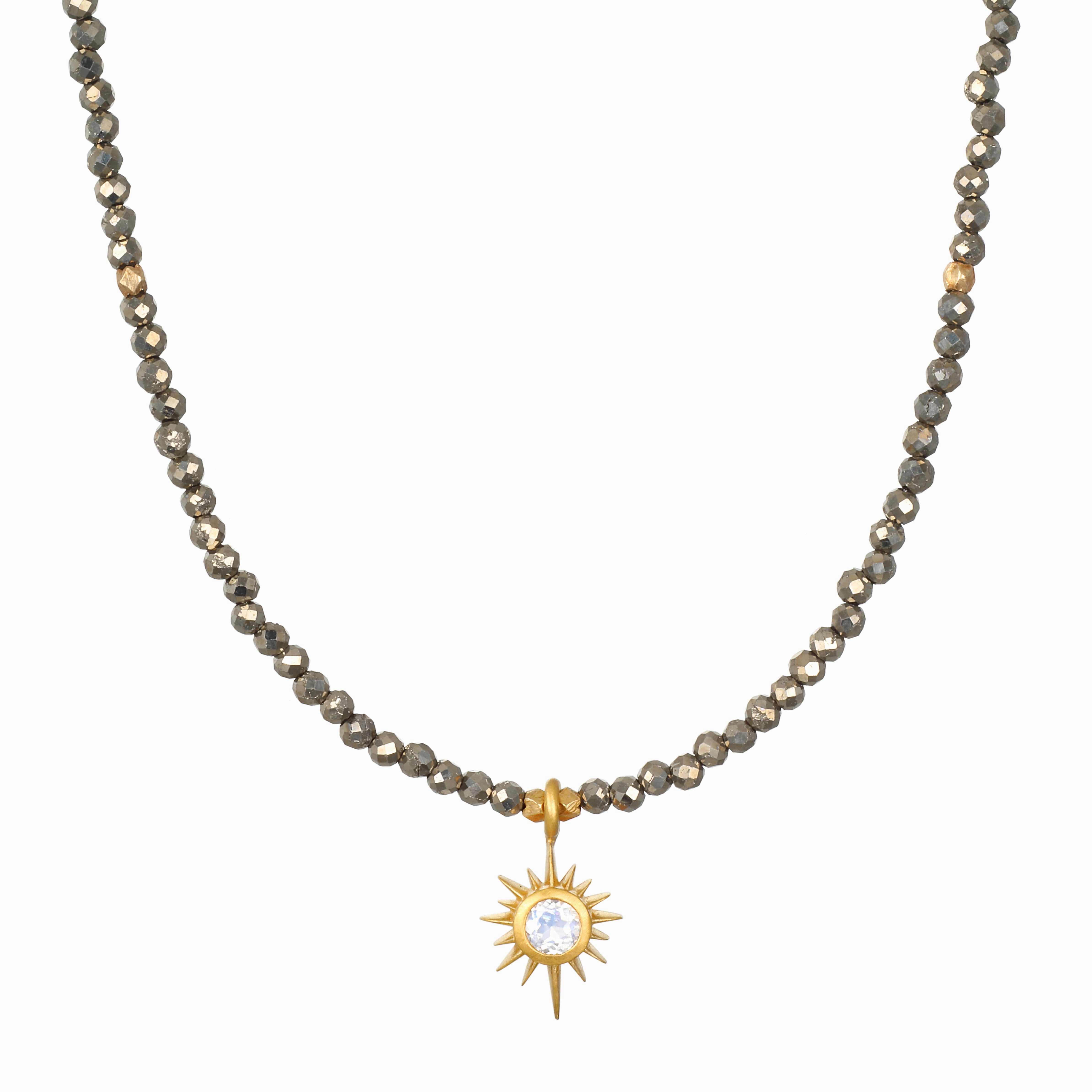 Satya Dreams of Prosperity Pyrite Necklace