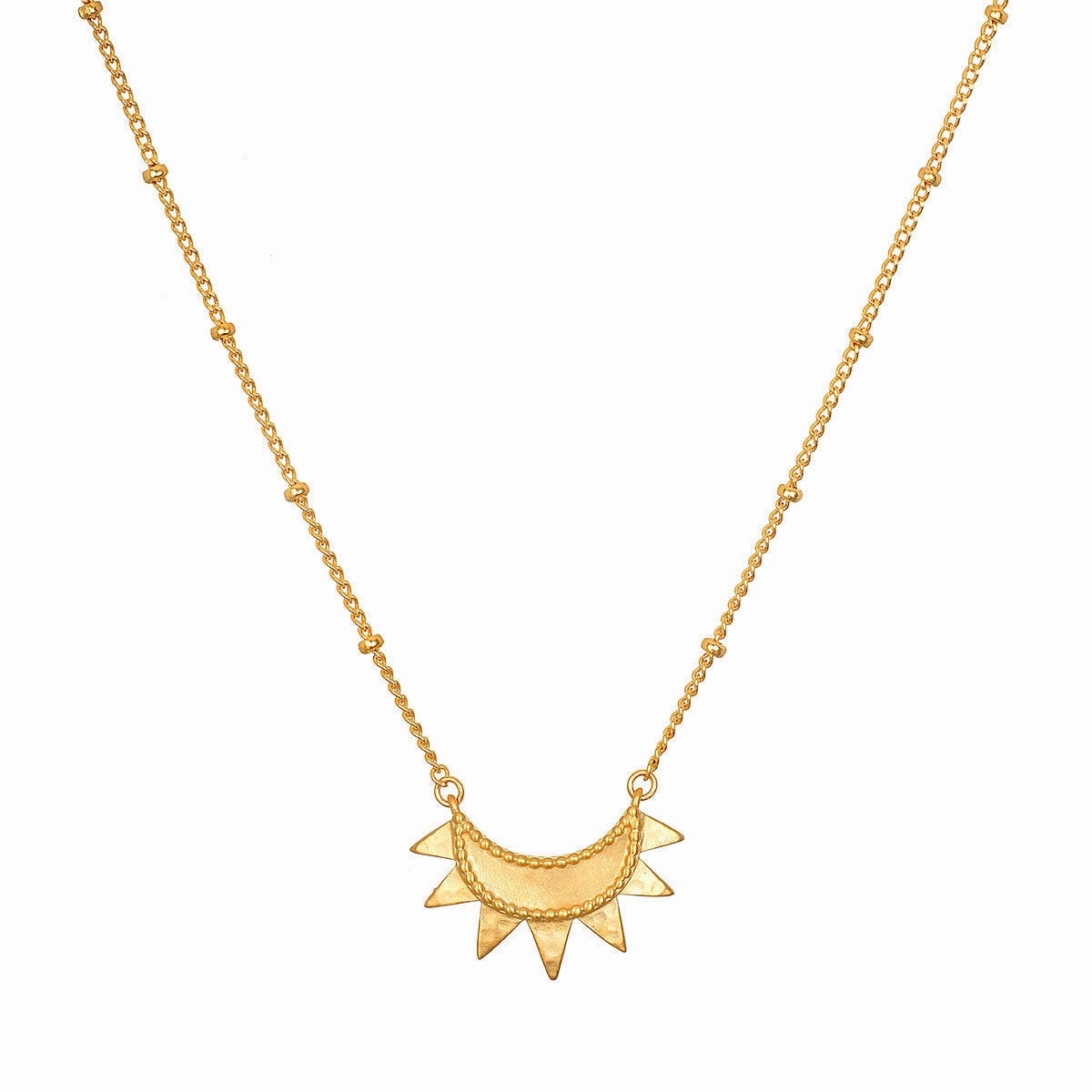 Satya Emergence Gold Sunburst Necklace