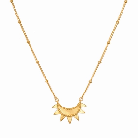Satya Emergence Gold Sunburst Necklace