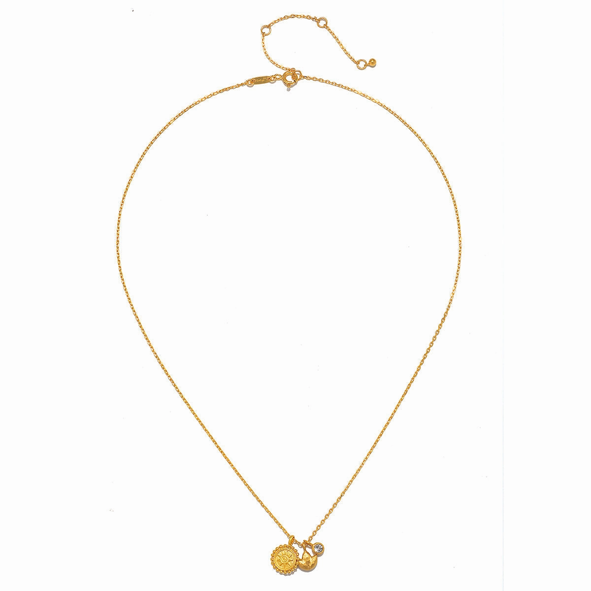 Satya Enlightened Journey Mandala Lotus Charm Necklace
