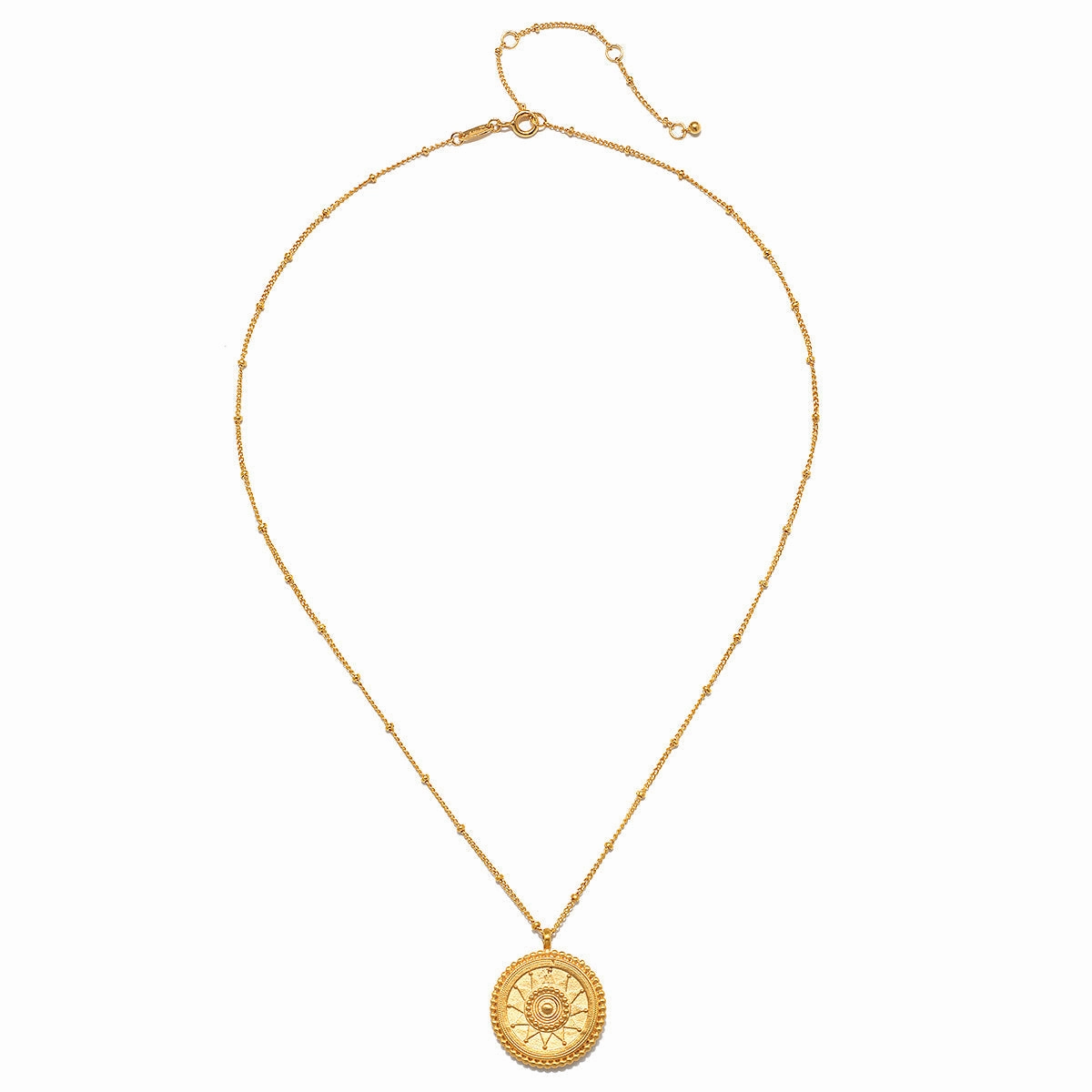 Satya First Light Gold Medallion Necklace