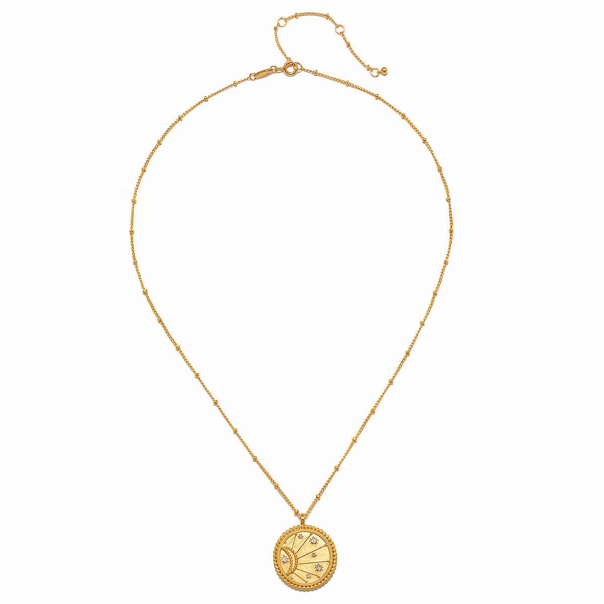 Satya First Light Gold Medallion Necklace