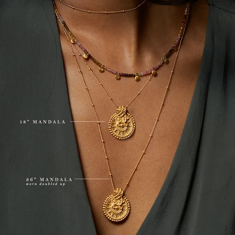 Satya Gold Mandala Necklace