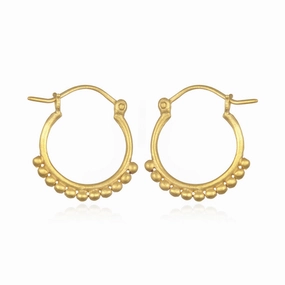 Satya Gold Small Samsara Hoop Earrings