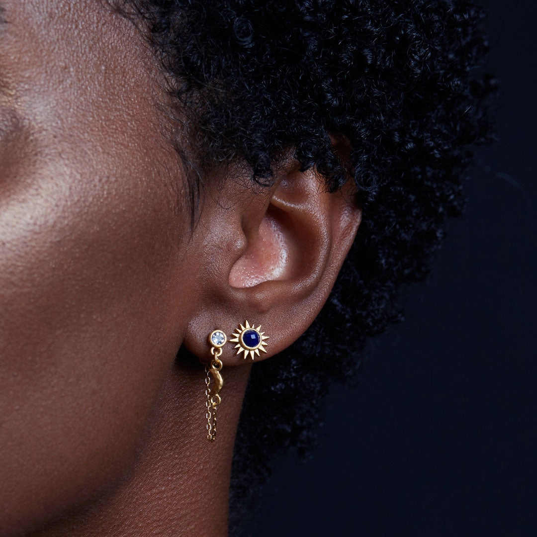 Satya Light Seeker Lapis Starburst Earrings
