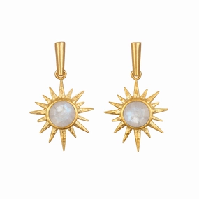 Satya North Star Moonstone Starburst Earrings