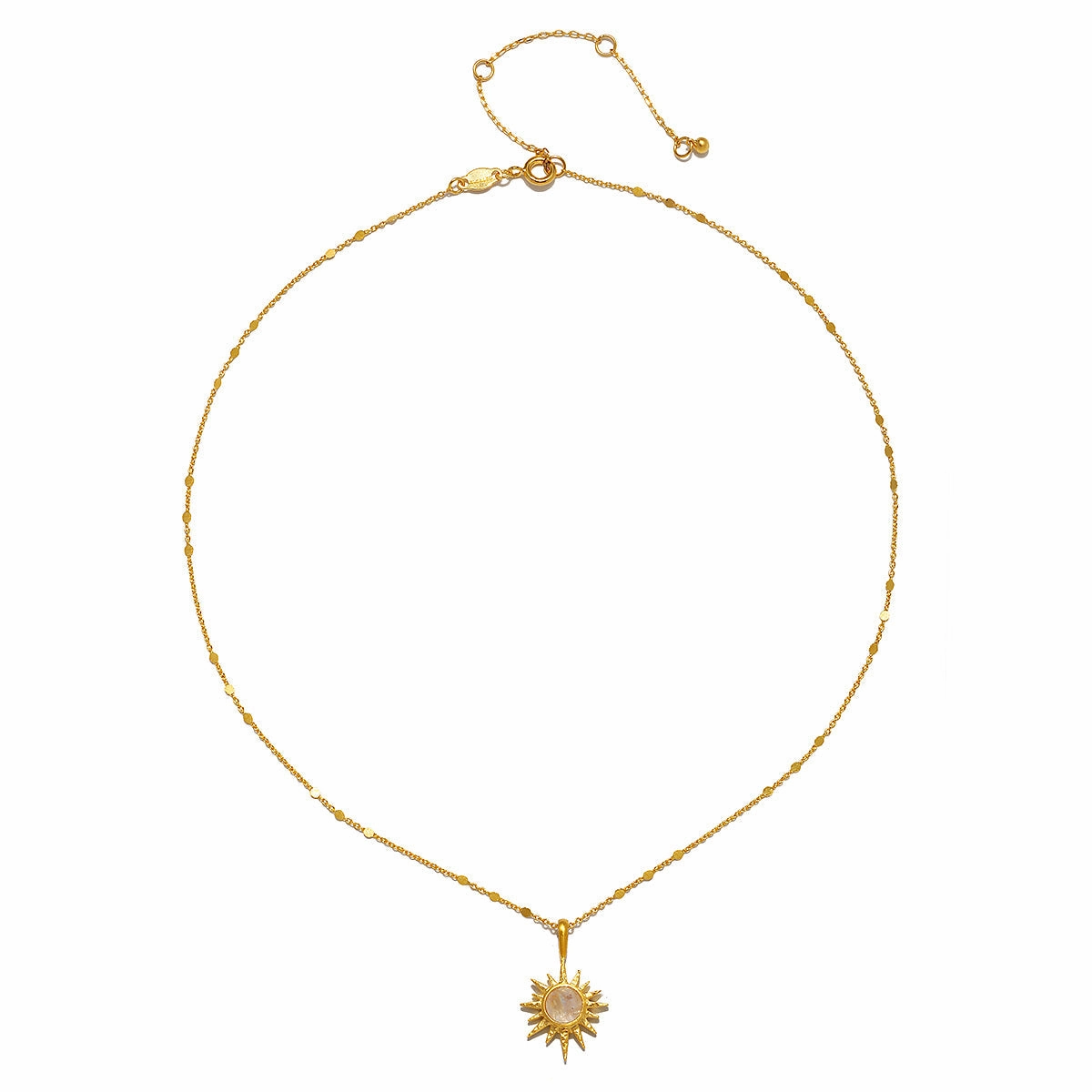 Satya North Star Moonstone Starburst Necklace