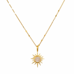 Satya North Star Moonstone Starburst Necklace