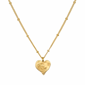 Satya Spirit of Love Gold Heart Necklace