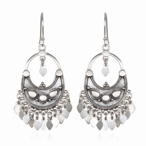 Satya Sterling Silver Veils - Petal Chandelier Earrings
