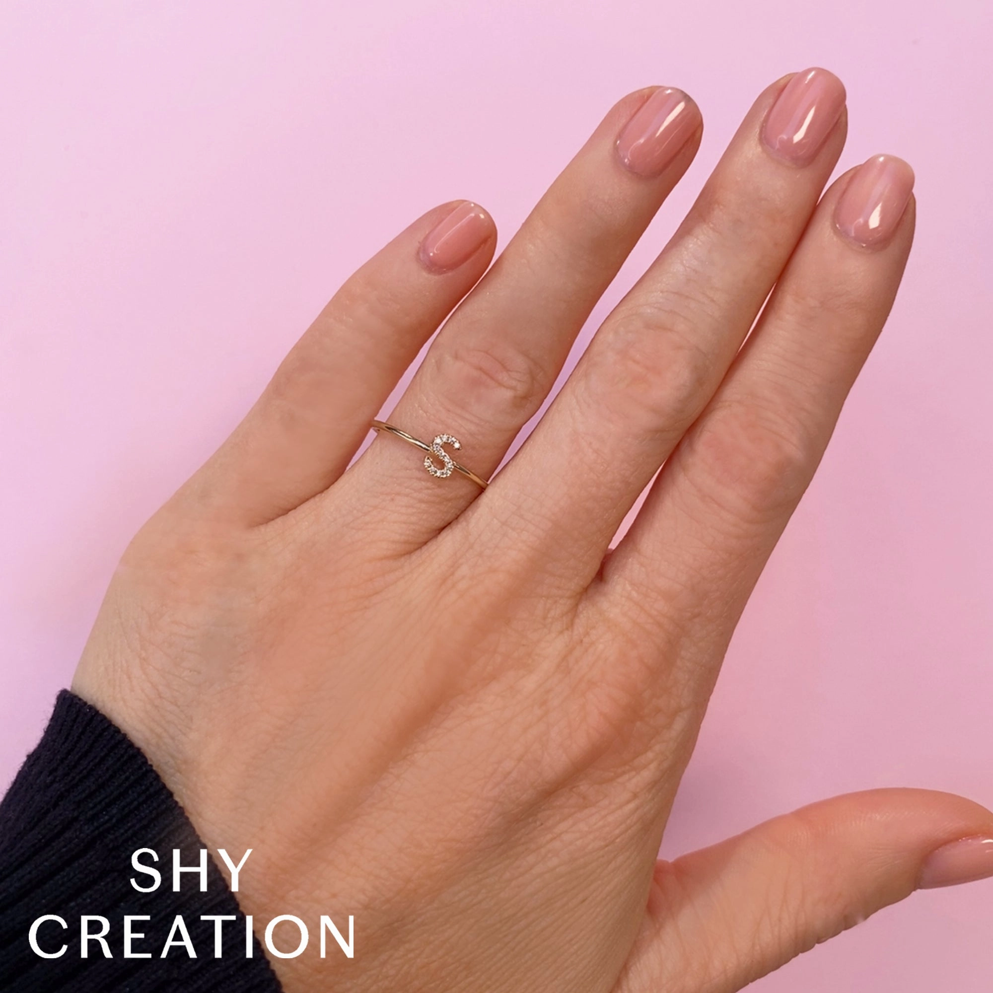 Shy Creation 0.04Ct Diamond Ring - Initial A SC55005347-A