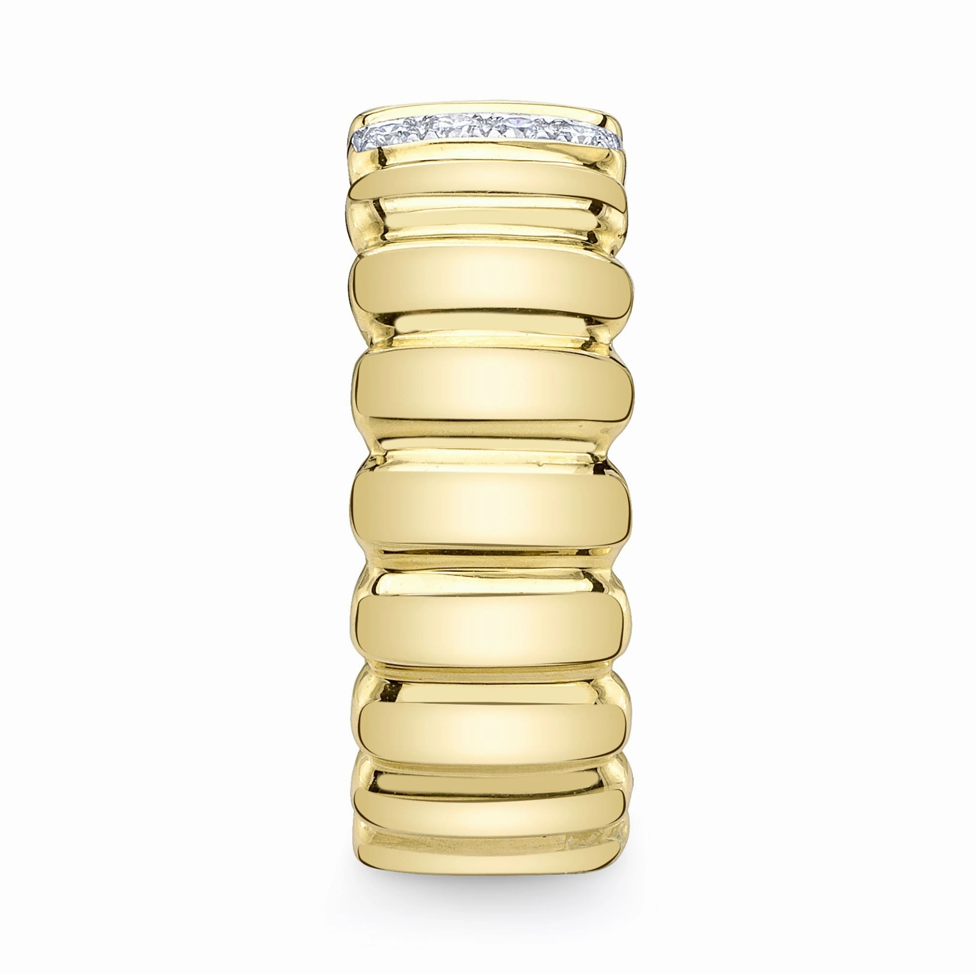 Shy Creation 0.07Ct Diamond Ribbed Ring SC22009228V2RD