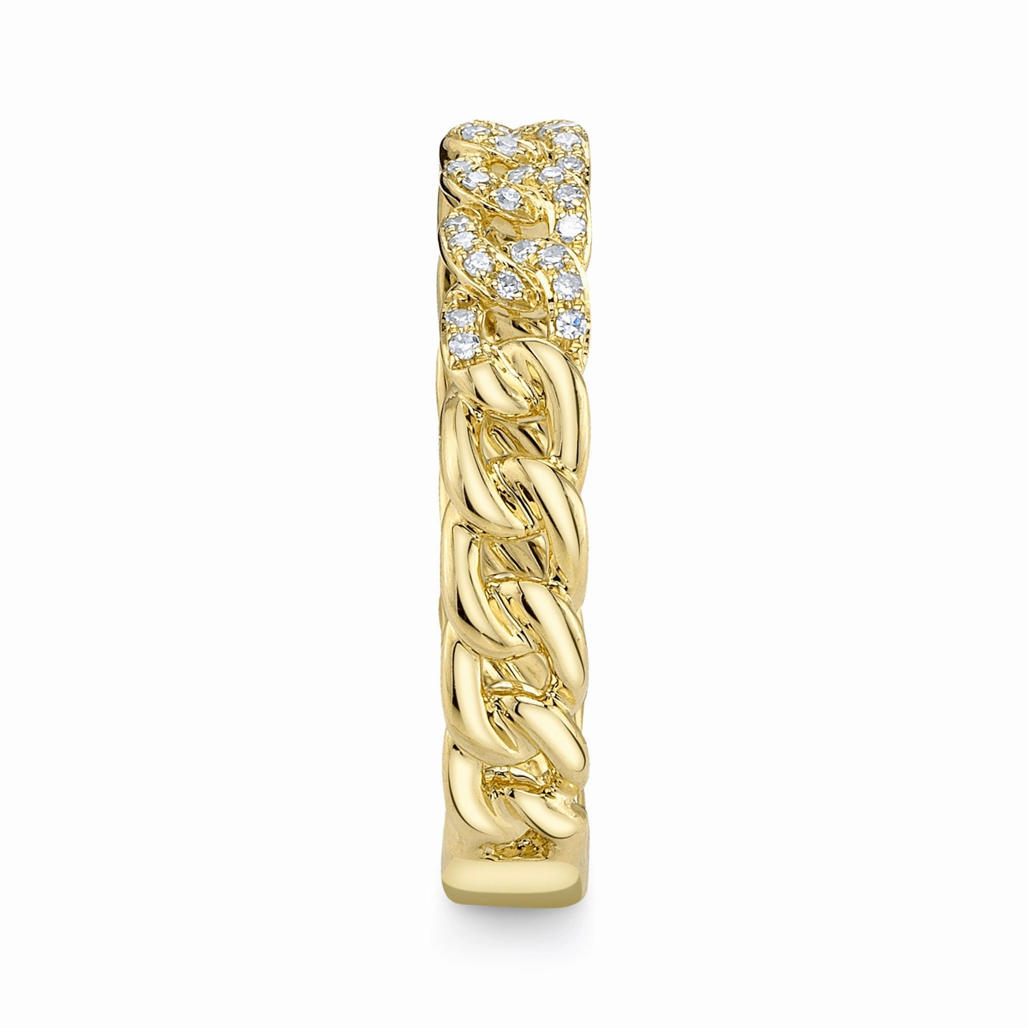 Shy Creation 0.16Ct Diamond Link Ring SC55022524
