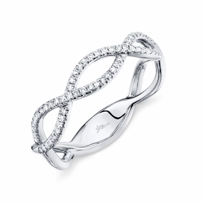 Shy Creation 0.19Ct Diamond Infinity Ring SC55004454