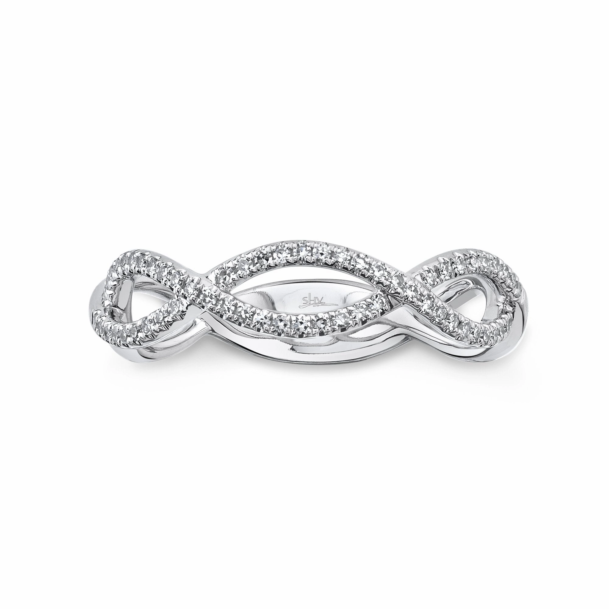 Shy Creation 0.19Ct Diamond Infinity Ring SC55004454