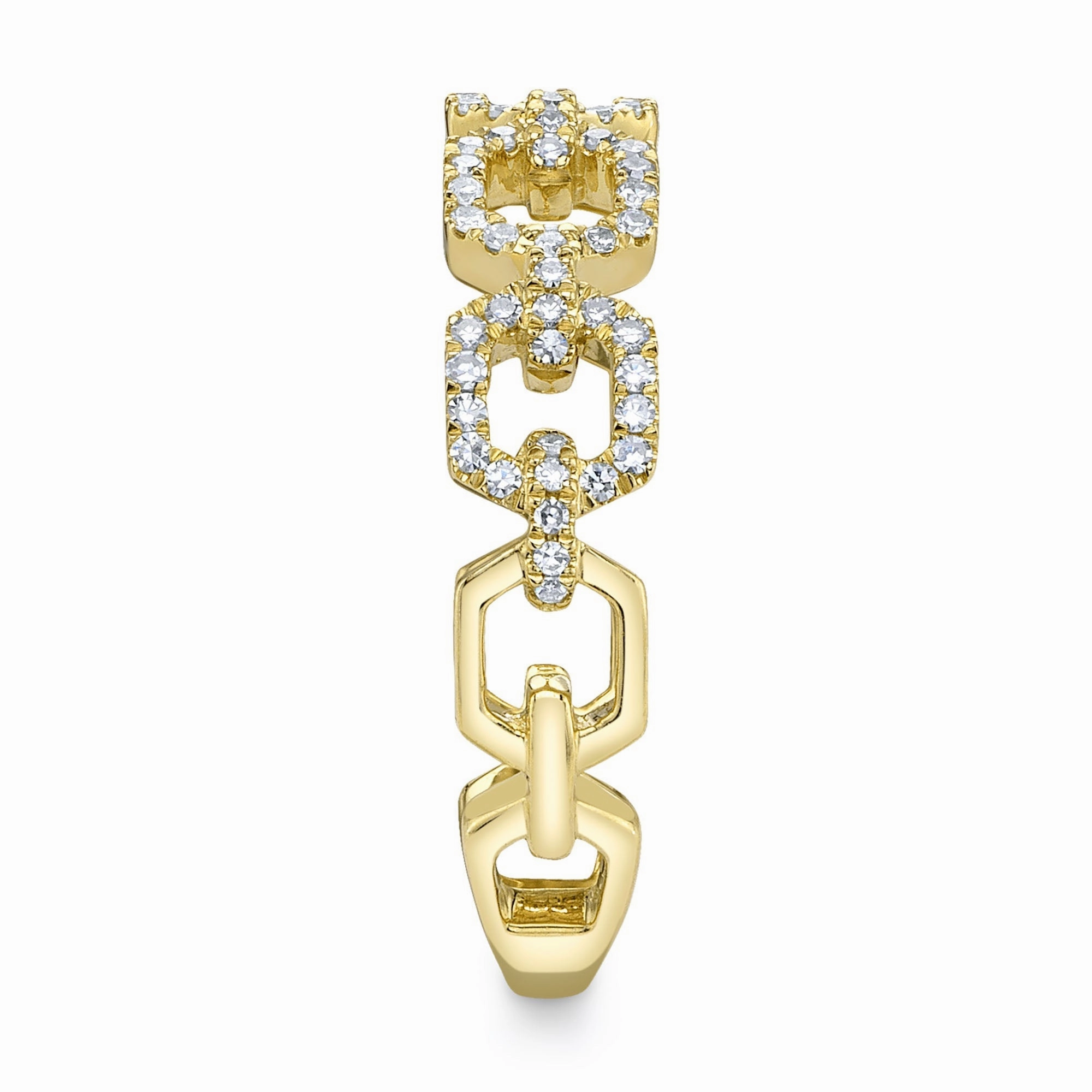 Shy Creation 0.22Ct Diamond Link Ring SC36213654V2