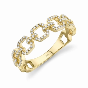 Shy Creation 0.22Ct Diamond Link Ring SC36213654V2