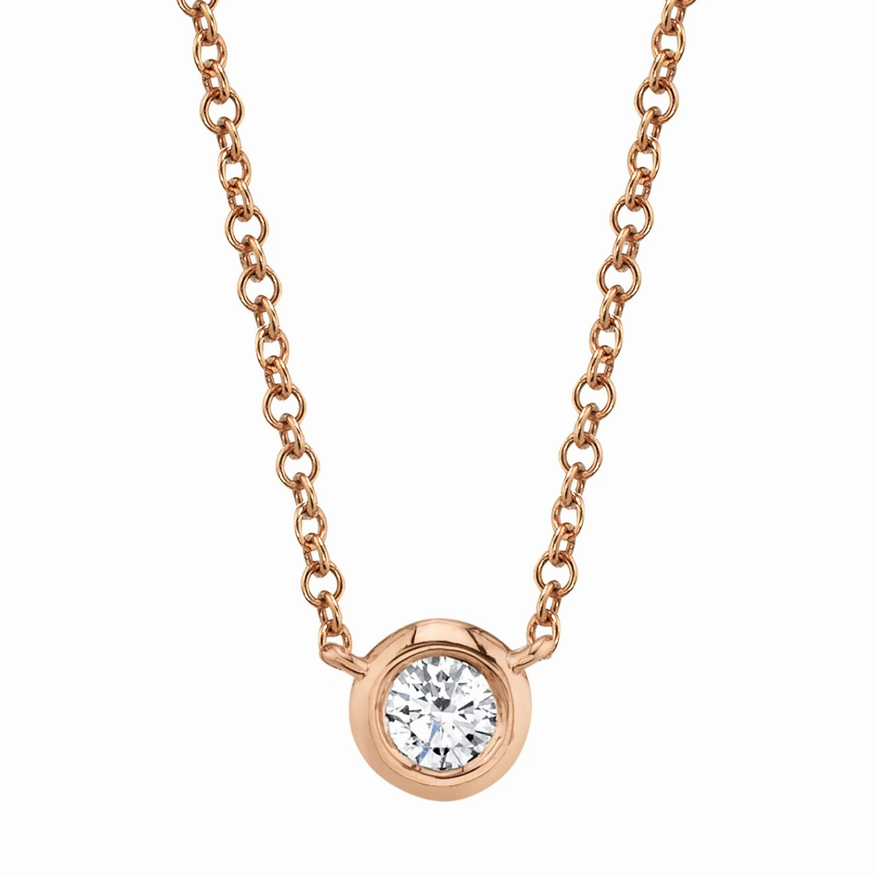 Single Diamond Necklace 4690118