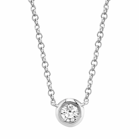 Single Diamond Necklace 4690118