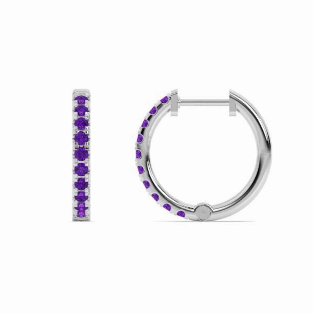 Smyth Jewelers 14k Gold Birthstone Hoop Earrings