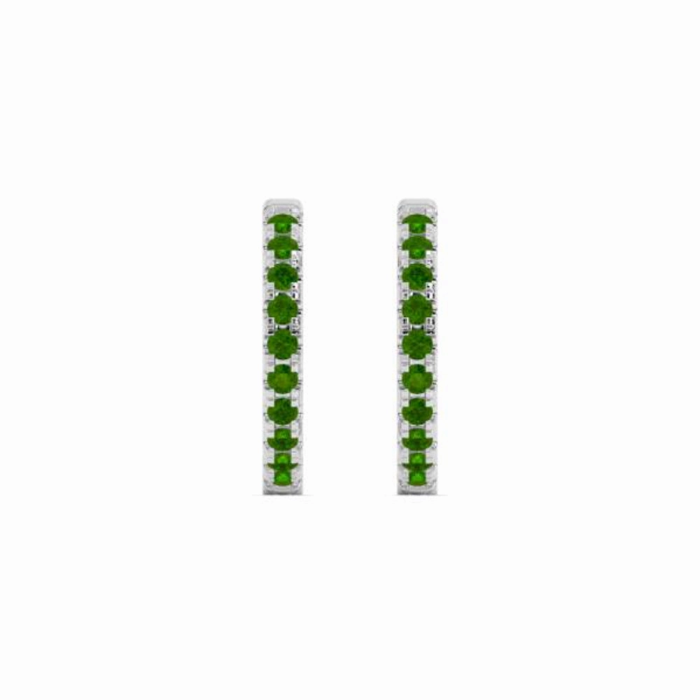 Smyth Jewelers 14k Gold Peridot Hoop Earrings