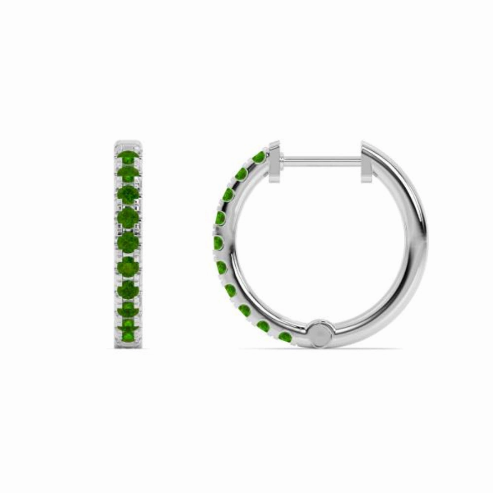 Smyth Jewelers 14k Gold Peridot Hoop Earrings