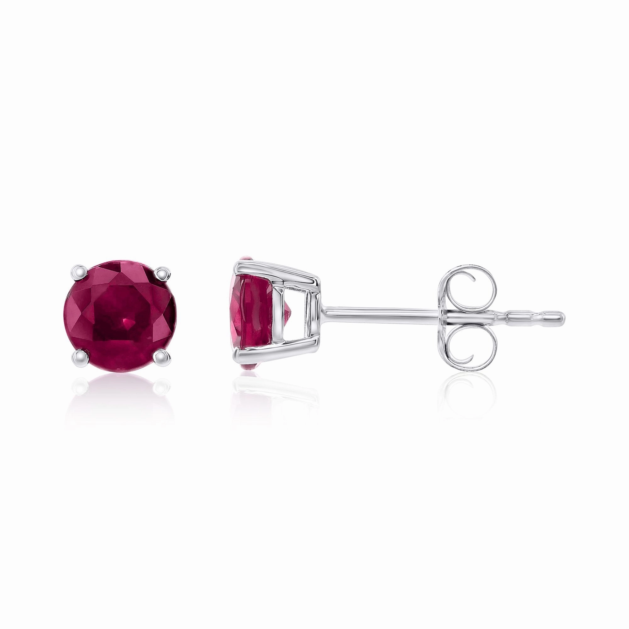 Smyth Jewelers 18k Gold Ruby Stud Earrings