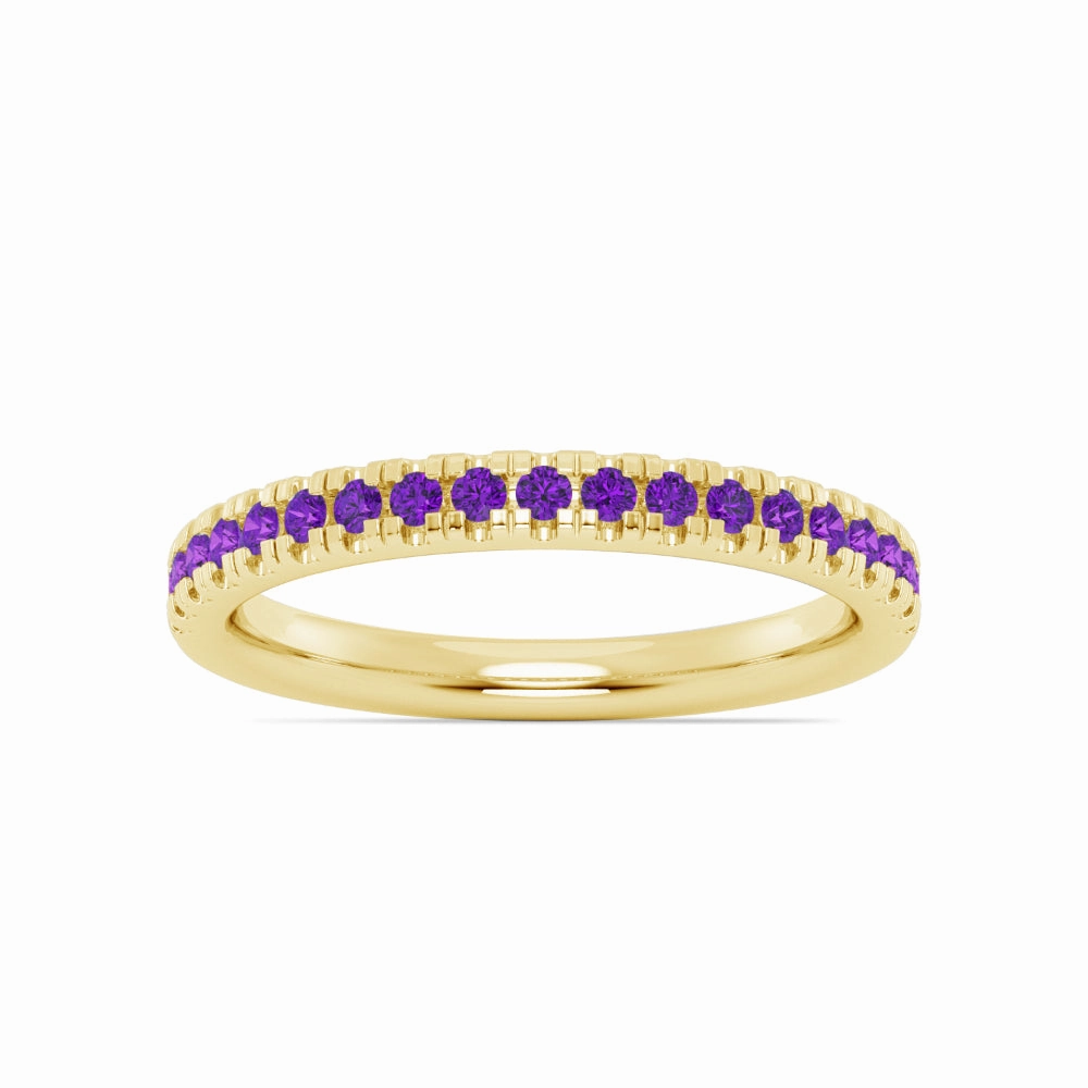 Smyth Jewelers Stackable Pav Amethyst Ring