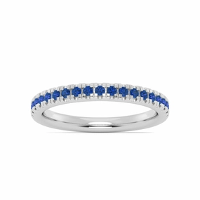 Smyth Jewelers Stackable Pav Blue Sapphire Ring