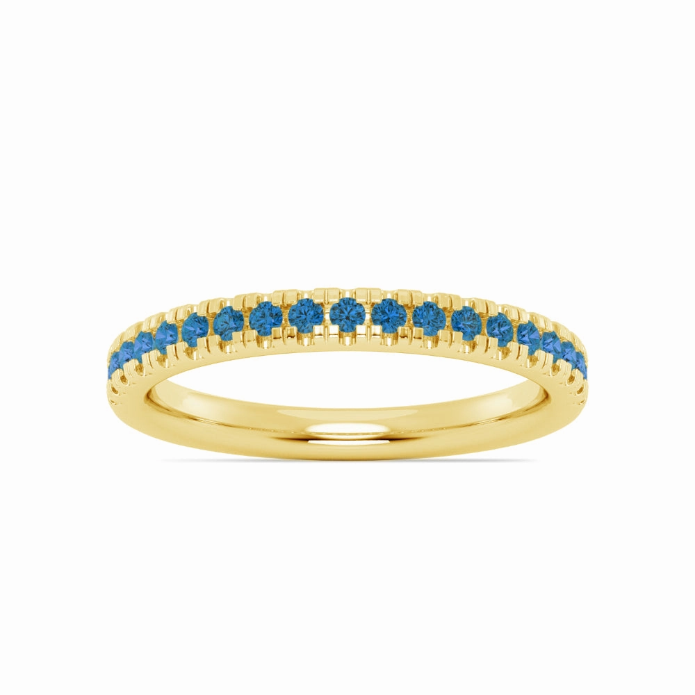 Smyth Jewelers Stackable Pav Blue Topaz Ring